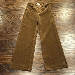 FRAME Brown corduroy Le Skim Palazzo Size 26